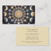 Boho Celestial Visitekaartje – Kosmische Nachtelij (Voorkant / Achterkant)