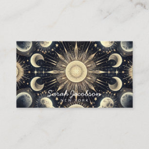 Boho Celestial Visitekaartje – Kosmische Nachtelij