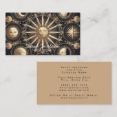 Boho Celestial Visitekaartje – Kosmische Nachtelij (Voorkant / Achterkant)