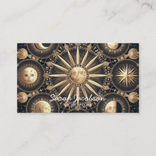 Boho Celestial Visitekaartje – Kosmische Nachtelij