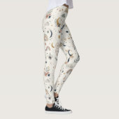 Boho Celestial Vrouwen| Neutrale Maansterren Leggings (Rechts)