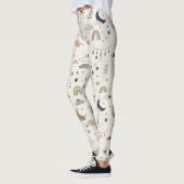 Boho Celestial Vrouwen| Neutrale Maansterren Leggings (Links)