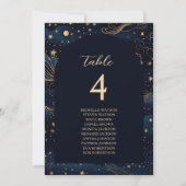 Boho Celestial Wedding Seating Chart (Voorkant)