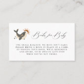 Boho Celestial Whale Book Aanvraag Behuizing Kaart Plaatskaartje (Voorkant)