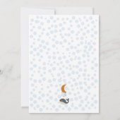 Boho Celestial Whales Star Baby shower Uitnodiging (Achterkant)
