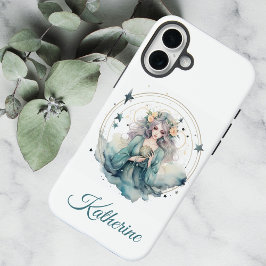 Boho Celestial Witchy Name iPhone 16 Plus Hoesje
