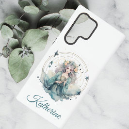 Boho Celestial Witchy Name Samsung Galaxy Hoesje