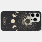 Boho Celestial Zodiac Sun Moon Phase Case-Mate iPhone Case (Achterkant (horizontaal))