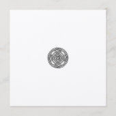 Boho celtic stijl Save the Date Trouwkaart Kaart (Achterkant)