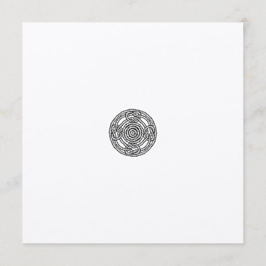 Boho celtic style Save the Date Wedding Kaart (Achterkant)