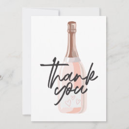 Boho Champagne Bedankkaart
