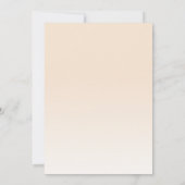 Boho Champagne Blush Terracotta Pampas Floral Invi Kaart (Achterkant)