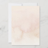 Boho Champagne Blush Terracotta Pampas Floral Kaart (Achterkant)