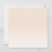 Boho Champagne Blush Terracotta Pampas Floral Kaart (Achterkant)