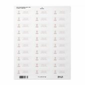 Boho Champagne Glas Parels&P prosecco Bruidsuitnod Etiket (Full Sheet)