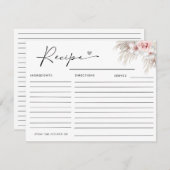 Boho Champagne Glazen Parels & Prosecco Vrijgezell Informatiekaartje (Voorkant / Achterkant)