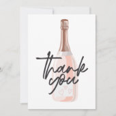 Boho Champagne Hartelijk dank Bedankkaart (Voorkant)