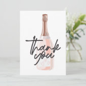 Boho Champagne Hartelijk dank Bedankkaart (Staand voorkant)