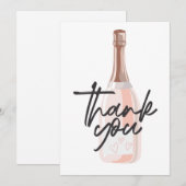 Boho Champagne Hartelijk dank Bedankkaart (Voorkant / Achterkant)