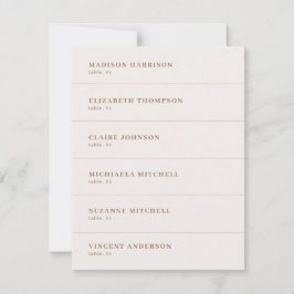 Boho Champagne Trouwnaam Plaats Kaart DIY