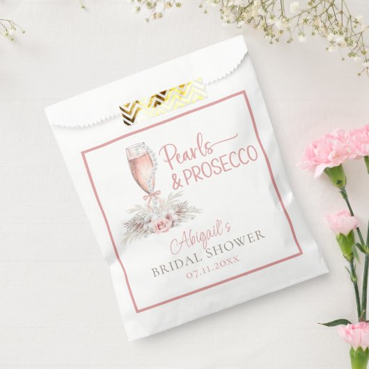 Boho Champagneglas Parels&P prosecco Bruidsmeisjes Bedankzakje (Gezegeld)