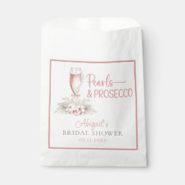 Boho Champagneglas Parels&P prosecco Bruidsmeisjes Bedankzakje