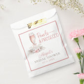 Boho Champagneglas Parels & Prosecco Bruiloft Bedankzakje (Gezegeld)