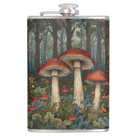 Boho  champignons bos heupfles (Voorkant)