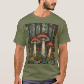 Boho  champignons bos t-shirt (Voorkant)