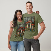 Boho  champignons bos t-shirt (Unisex)