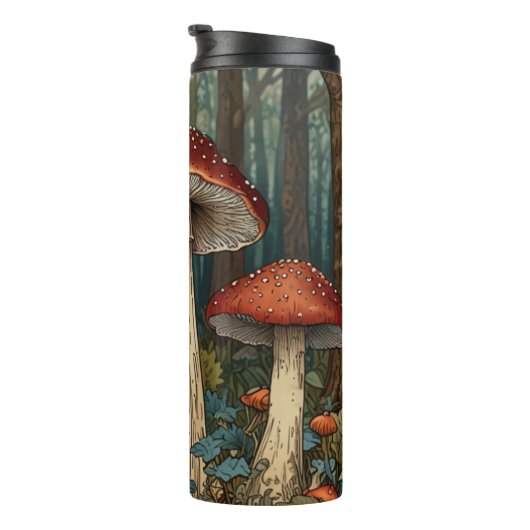 Boho champignons bos thermosbeker (Geroteerd rechts)