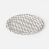 Boho Check verjaardag Papieren borden Bordje (Gekanteld)