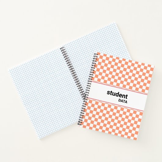 Boho Checkerboard Binder | Trendy Back to School  Notitieboek (Binnen)