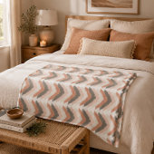 Boho Chevron  Fleece Deken