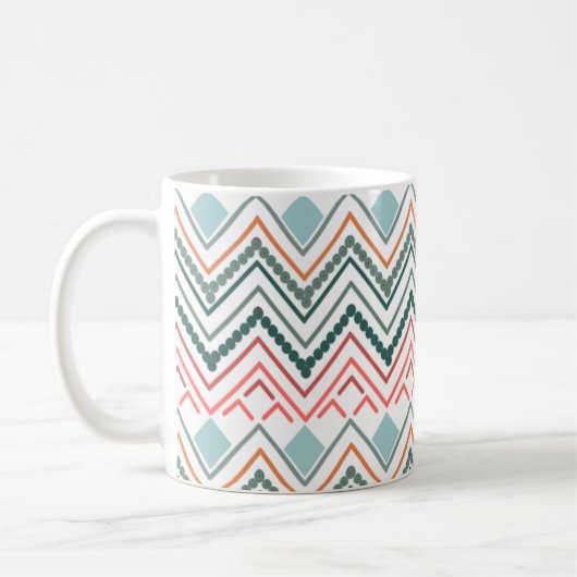 Boho Chevron Koffiemok (Links)