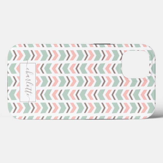 Boho chevron-patroon Case-Mate iPhone case (Achterkant (horizontaal))
