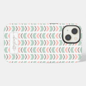 Boho chevron-patroon iPhone hoesje (Achterkant horizontaal)