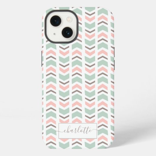 Boho chevron-patroon iPhone hoesje (Achterkant)
