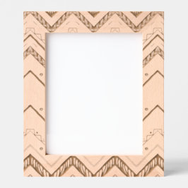 Boho Chevron Patroon Sage Geometrisch Hout Pri Gegraveerde Lijstjes