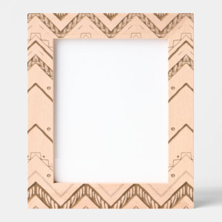 Boho Chevron Patroon Sage Geometrisch Hout Pri Gegraveerde Lijstjes