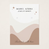 Boho chic aardetoon Sieraden maker Qr logo earring Visitekaartje (Voorkant)