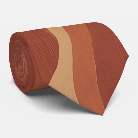 Boho Chic Aardse Krullen Heren Zijde Knoopdas Stropdas (Opgerold)