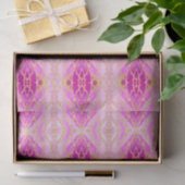 Boho Chic Abstract Pink en Gold Pattern Tissuepapier (Geschenk)