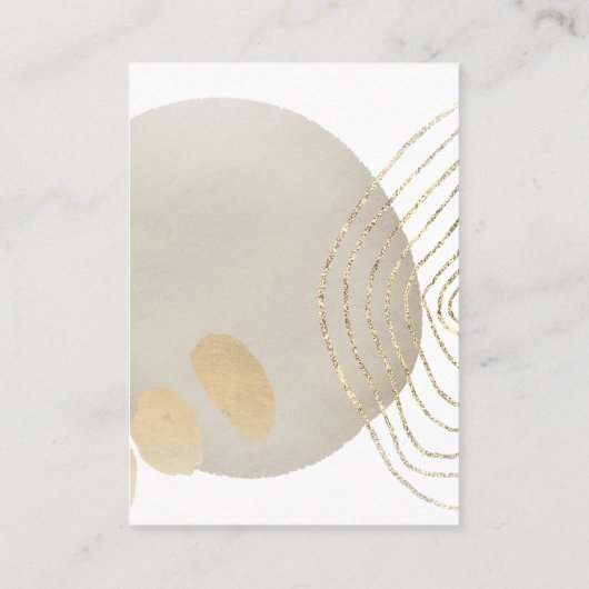 Boho Chic Abstracte oorringen Display Kaart Visitekaartje (Achterkant)