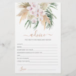 Boho Chic Advice voor creditcard<br><div class="desc">Pampas Grass Boho advies voor de bruidskaart</div>