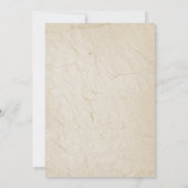 Boho Chic Aquarel Bloemenschedel Bruiloft Save The Date (Achterkant)