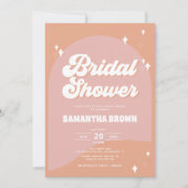 Boho Chic Arch Modern Retro Vrijgezellenfeest Kaart (Voorkant)