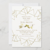 Boho Chic Arrows & Gold Geometric Triangles Modern Kaart (Voorkant)