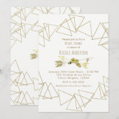 Boho Chic Arrows & Gold Geometric Triangles Modern Kaart (Voorkant / Achterkant)