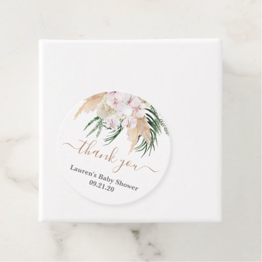 Boho Chic-Baby shower Bedankjes Labels (In situ)